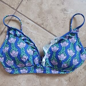 NWT J. Crew Factory French Bikini top - sz M